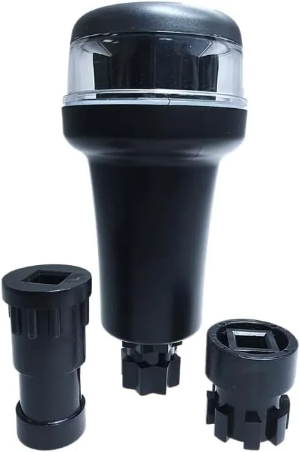 Pactrade Marine Navigation Lights for Boats LED - Red/Green Battery Powered Nav Lights for Boats - Adaptor Mounts, Fixed Base, 3-Mode Operation - 1NM Waterproof