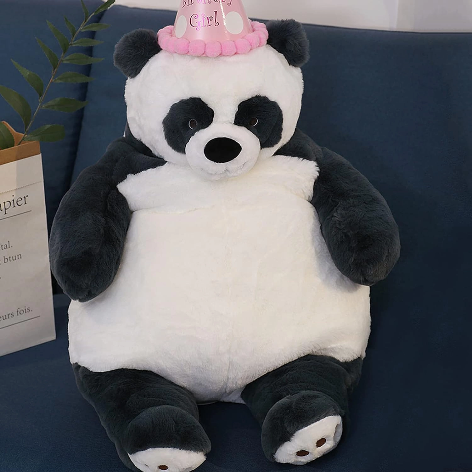 Panda Weighted Stuffed Animals, 21.5" 5.2 lbs Weighted Panda Plush Large Weighted Plush Animal Toy Pillow Gifts for Boys and Girls