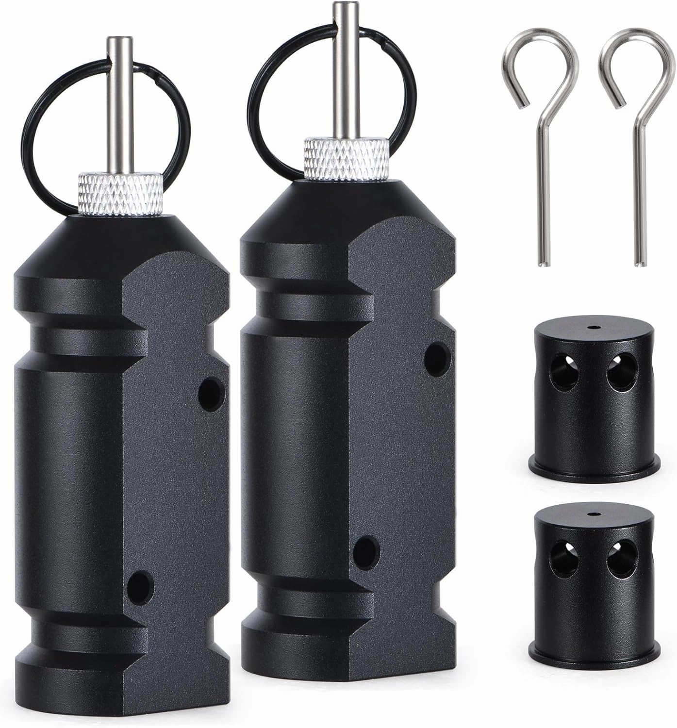 Perimeter Trip Alarm, 12 Gauge Camping Trip Wire Alarm Device, Early Warning Security System for Outdoor Camp Safe and Property Safety Bear Deterrent (Included 22.Adapter) (2 Pack)