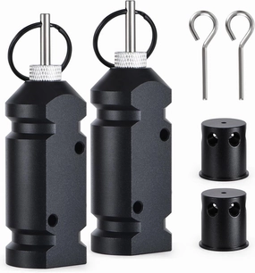 Perimeter Trip Alarm, 12 Gauge Camping Trip Wire Alarm Device, Early Warning Security System for Outdoor Camp Safe and Property Safety Bear Deterrent (Included 22.Adapter) (2 Pack)