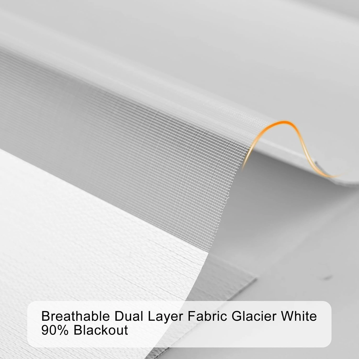 Persilux Blackout Zebra Blinds for Windows (15" W x 47" H, White) Cordless Zebra Shades for Indoor Windows, Sheer Shades Thermal Insulated Blinds with Upgraded Cassette, Roller Window Shades for Home