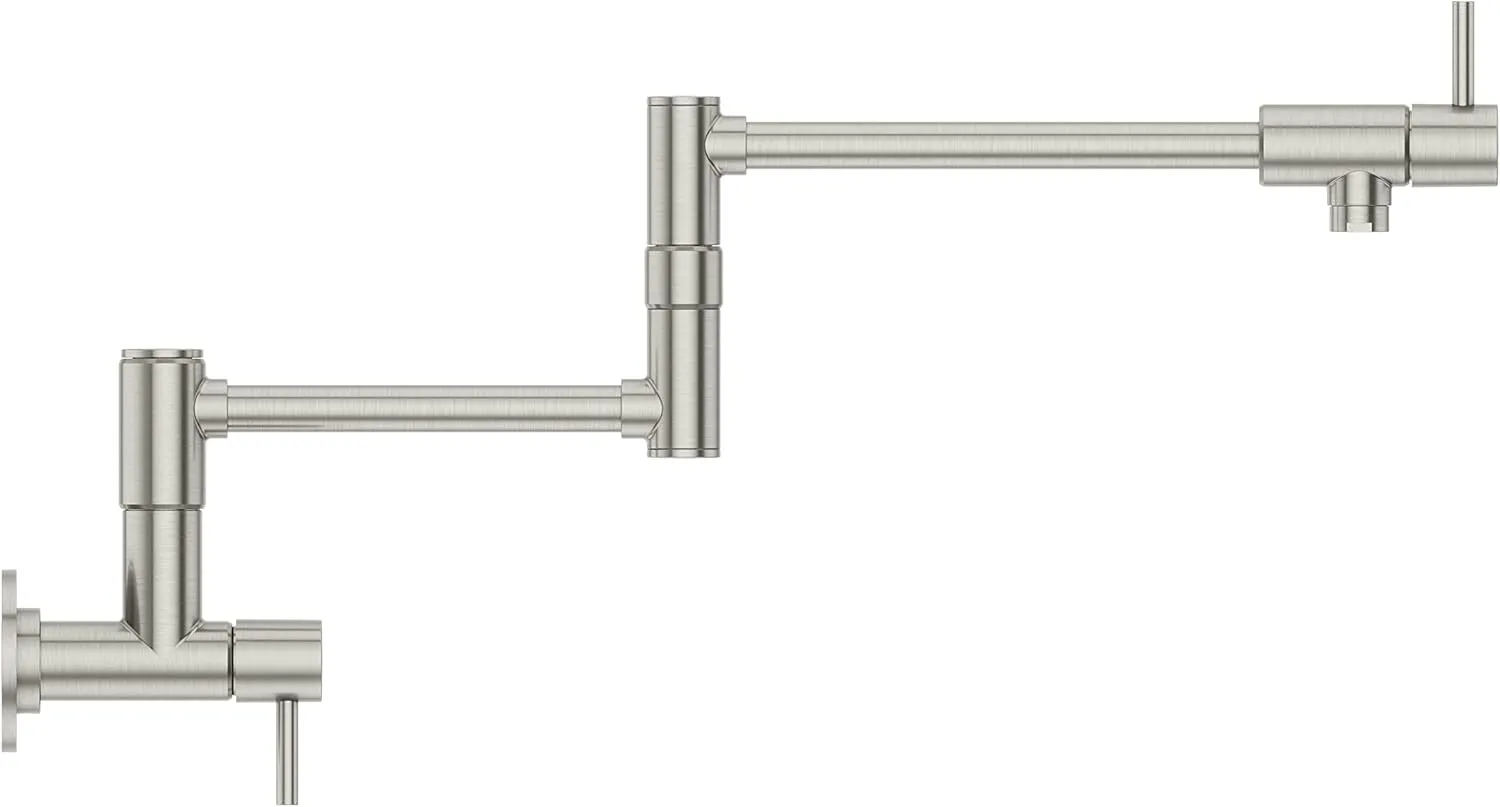 Pfister GT533-PFS Lita 2-Handle Wall Mount Pot Filler, Stainless Steel