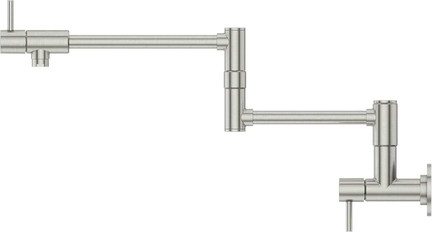 Pfister GT533-PFS Lita 2-Handle Wall Mount Pot Filler, Stainless Steel