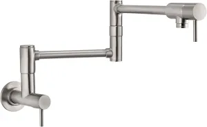 Pfister GT533-PFS Lita 2-Handle Wall Mount Pot Filler, Stainless Steel