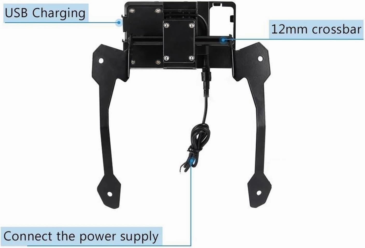 Phone Holder Navigation Bracket Motorcycle for F850GS for ADV for F 850 GS for Adventure for F850 GS 2018 2019 Motorcycle GPS Phone Navigation GPS Plate Bracket Adapt Holder(B)