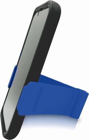 Phone Stand - Cell Phone Holder Stand for Desk Nightstand Kitchen - Compatible with iPhone, Android and Most Smartphones up to 6.8" on Width of Phone (Blue)