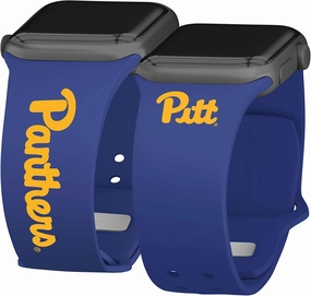 Pittsburgh Panthers Iconic Edition HD Watch Band Compatible with Apple Watch