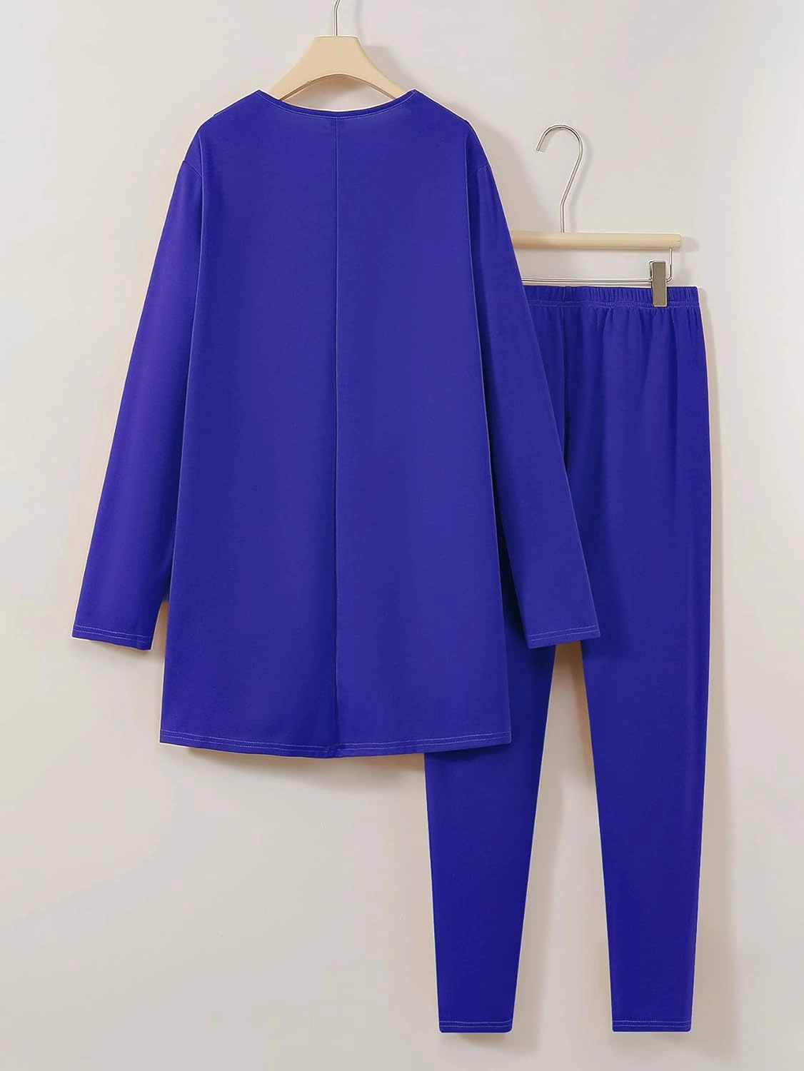 Plus Size Casual Work Pants Suit Set Cropped Jacket Fitted Trousers