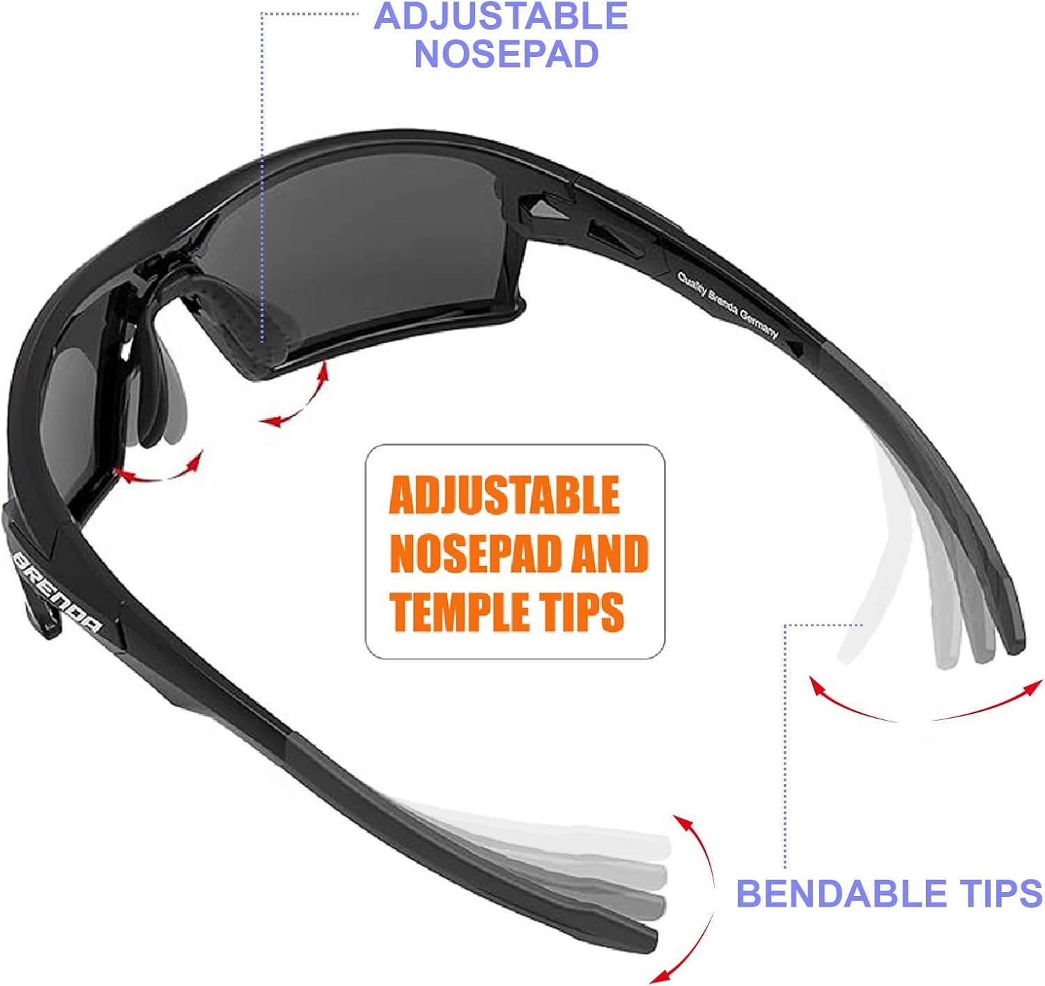 Polarized Fish Sunglasses for Women Men, Driving Running Golfing Cycling..