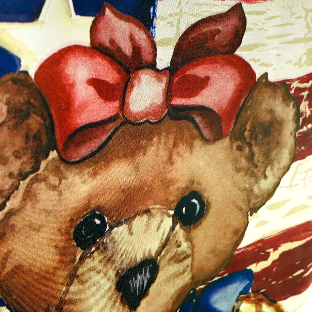 Poly Teddy Bear Banner Flag 28in x 40in