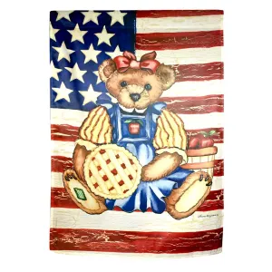 Poly Teddy Bear Banner Flag 28in x 40in