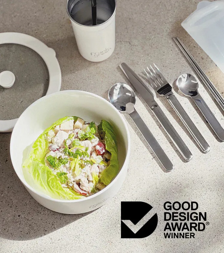 Porcelain Bowls with Glass Lids (2 Pack) | Cloud