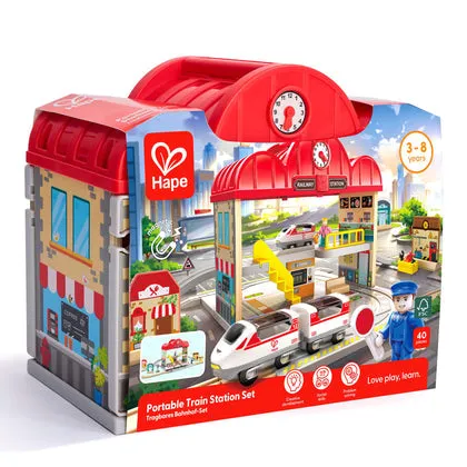 Portable Train Station Set