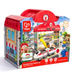 Portable Train Station Set