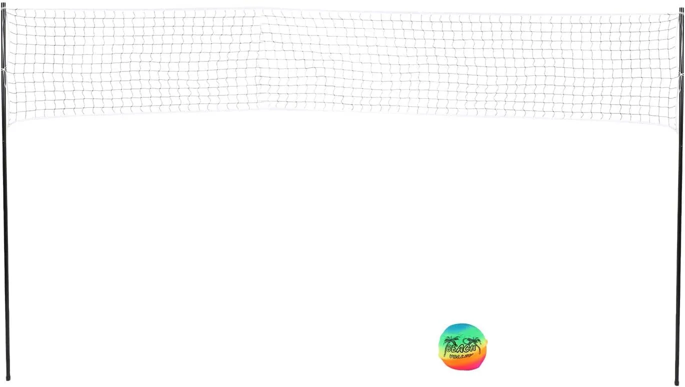 Portable Volleyball Set Professional Complete Net System for Beach Backyard, Easy to Set Up and Store