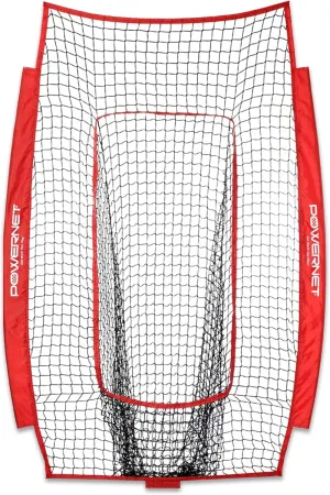 PowerNet 4x7 FT Portable Infielder Training NET ONLY, Softball Baseball Replacement Practice Net for Pitching and Hitting, Ball Catcher Pocket, 28 SQFT Protection, Team Colors
