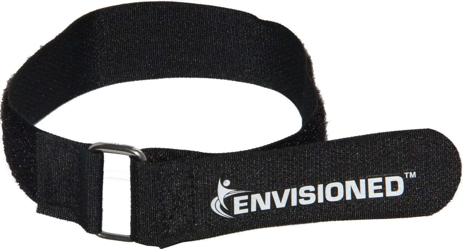Premium Cinch Straps with Stainless Steel Metal Ring (Buckle), Reusable Durable Hook and Loop, Multipurpose Securing Straps 1" x 20" - 8 Pack Plus 2 Bonus Original Cinch Straps