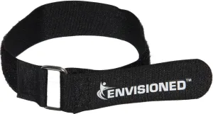Premium Cinch Straps with Stainless Steel Metal Ring (Buckle), Reusable Durable Hook and Loop, Multipurpose Securing Straps 1" x 20" - 8 Pack Plus 2 Bonus Original Cinch Straps