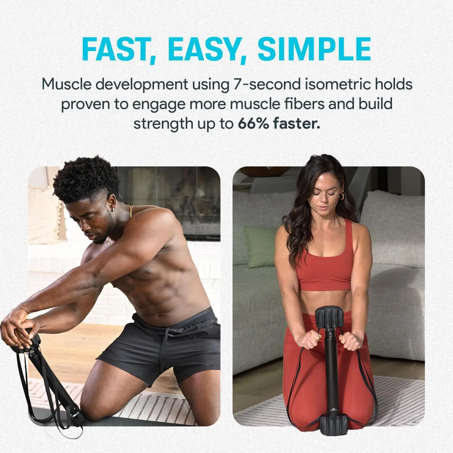 Pro System: Isometric Strength Training Complete Home Fitness Bundle for Full-Body Strength, Flexibility & Mobility