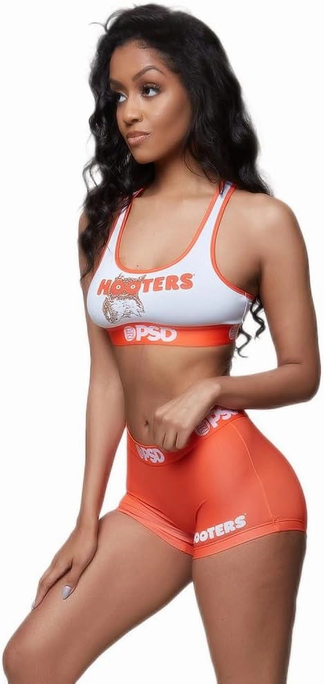 PSD Women's Hooters Boy Shorts - Full Coverage Women's Underwear - Comfortable Stretch Panties for Women