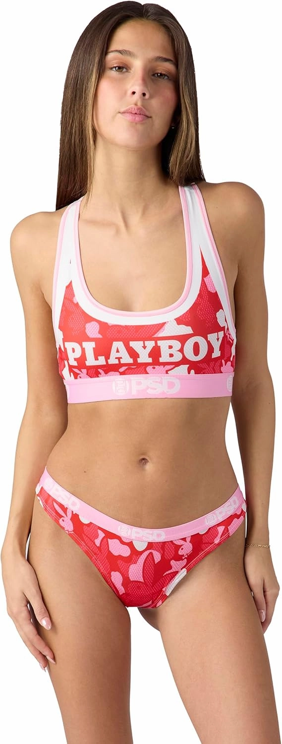 PSD Women's Playboy Thong - Minimal Coverage Women's Underwear - Comfortable Stretch Panties for Women