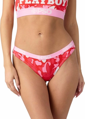 PSD Women's Playboy Thong - Minimal Coverage Women's Underwear - Comfortable Stretch Panties for Women