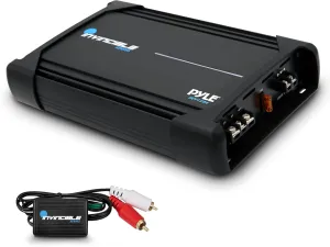Pyle 3000W MOSFET Amplifier - 1-Channel Car Audio Amp, Class AB Mono Amplifier with Low Pass Filter, Bass Boost, Short Circuit Protection, RCA Terminals, Compact Design (12.36" x 8.13" x 2.28")