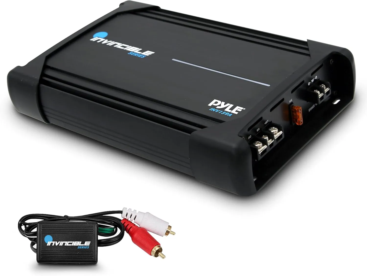Pyle 3000W MOSFET Amplifier - 1-Channel Car Audio Amp, Class AB Mono Amplifier with Low Pass Filter, Bass Boost, Short Circuit Protection, RCA Terminals, Compact Design (12.36" x 8.13" x 2.28")