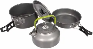 Quality Camping Cookware Outdoor Cookware Set Camping Tableware Cooking Set Travel Tableware Cutlery Utensils Hiking Picnic Set
