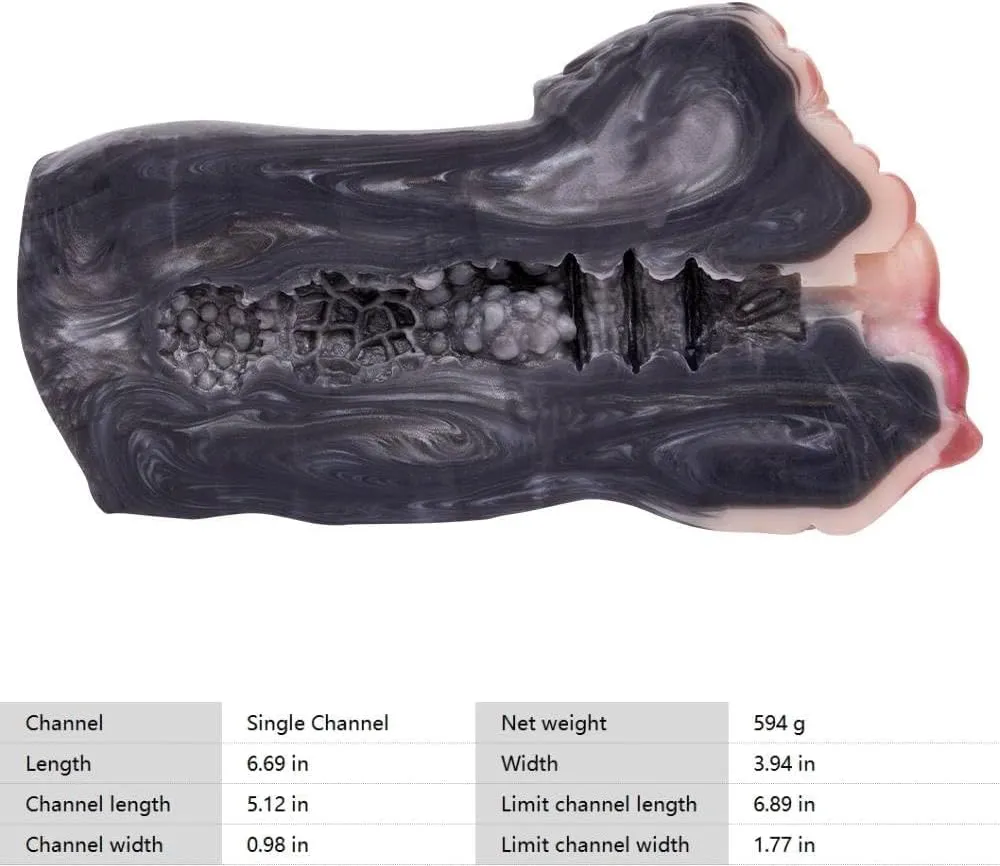 Rabbit Vaginal Monster Male Masturbator Single Opening Track, Realistic Pocket Pussies Masturbation Cup Sleeve Animal Reusable Blowjob Machine Adult Sex Toy for Men (6195)