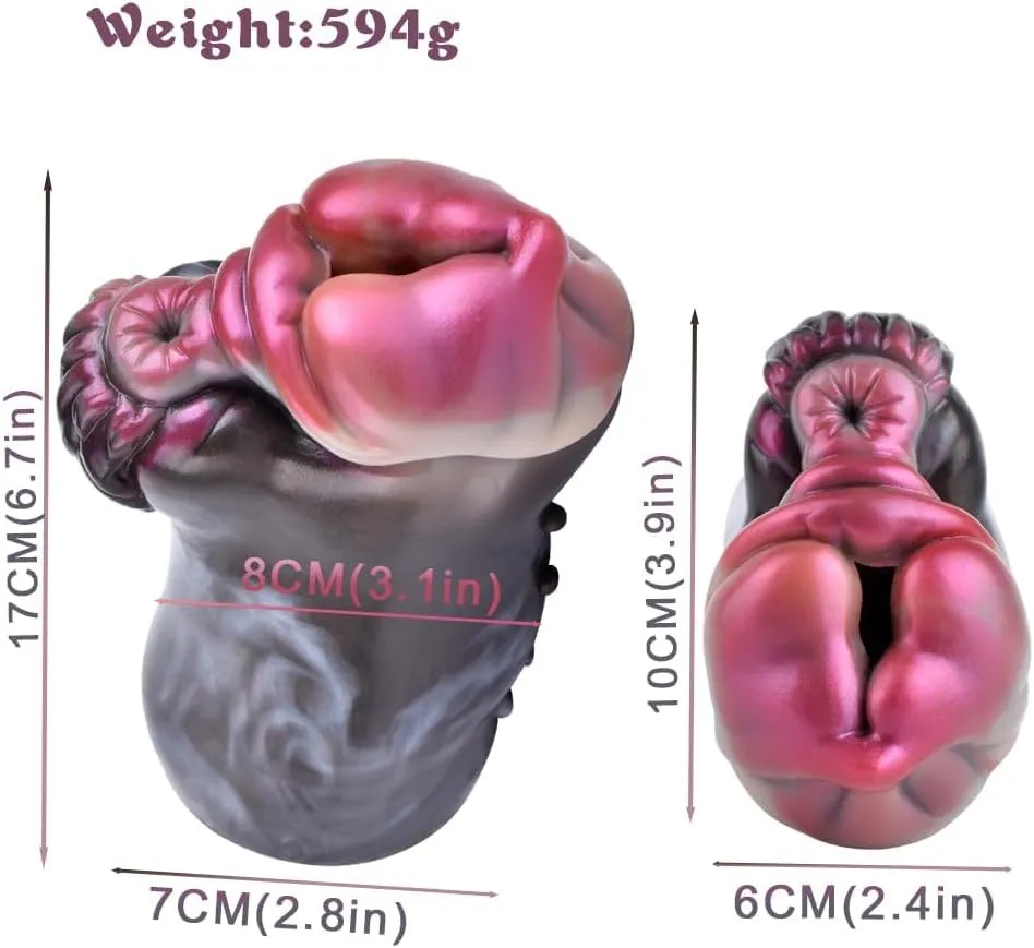 Rabbit Vaginal Monster Male Masturbator Single Opening Track, Realistic Pocket Pussies Masturbation Cup Sleeve Animal Reusable Blowjob Machine Adult Sex Toy for Men (6195)