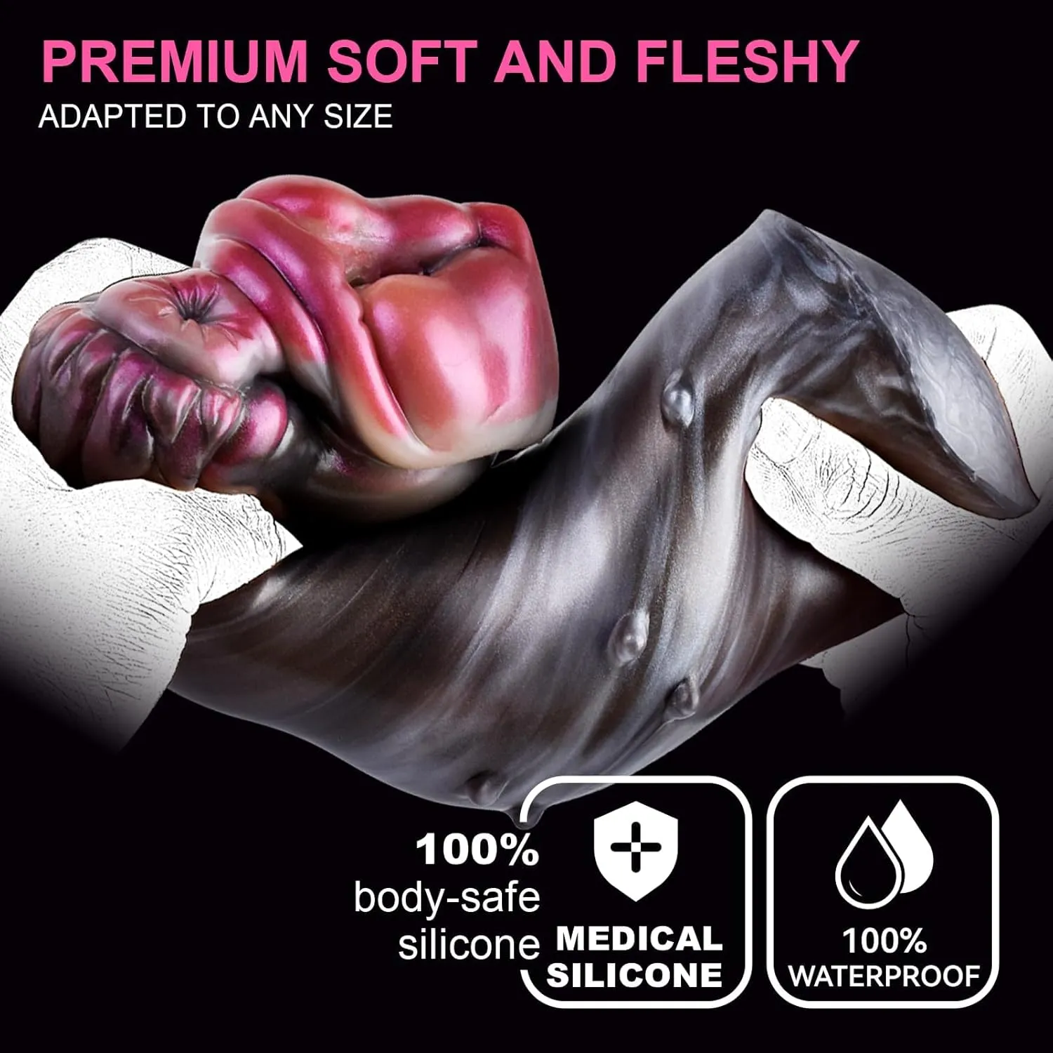 Rabbit Vaginal Monster Male Masturbator Single Opening Track, Realistic Pocket Pussies Masturbation Cup Sleeve Animal Reusable Blowjob Machine Adult Sex Toy for Men (6195)