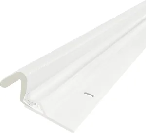 Randall Manufacturing Co., Inc | Aluminum and Q-LON Weatherstrip Doorstop Set | 2 – 84” Side Pieces & 1 – 36” Top Piece | White | Easy Installation | Made in The USA