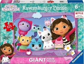 Ravensburger - 125 Giant Floor Collection, Gabby's Dollhouse Puzzle, Puzzle for Kids 6  Years, Educational and Stimulating Game, 125 Pieces