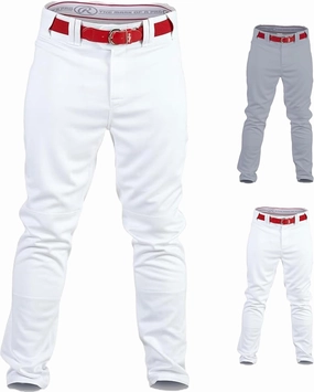 Rawlings Men's Pro 150 Series Baseball Pant | Full Length Semi-Relaxed Fit | Adult Sizes | Solid Color Options