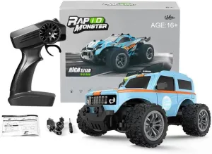 RC Off Road Truck, 1/20 RWD 2.4G 20km/h  High Speed RC Remote Control Car, Mini Rc Car Hobby Toy Gift for Adults (RTR Version/Blue1)