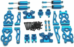 RC Aluminum Parts for 1/16 SCY 16101 16102 16103 for JJRC C8805 RC Cars Upgrade Modification Parts Replacement Accessories (Blue)