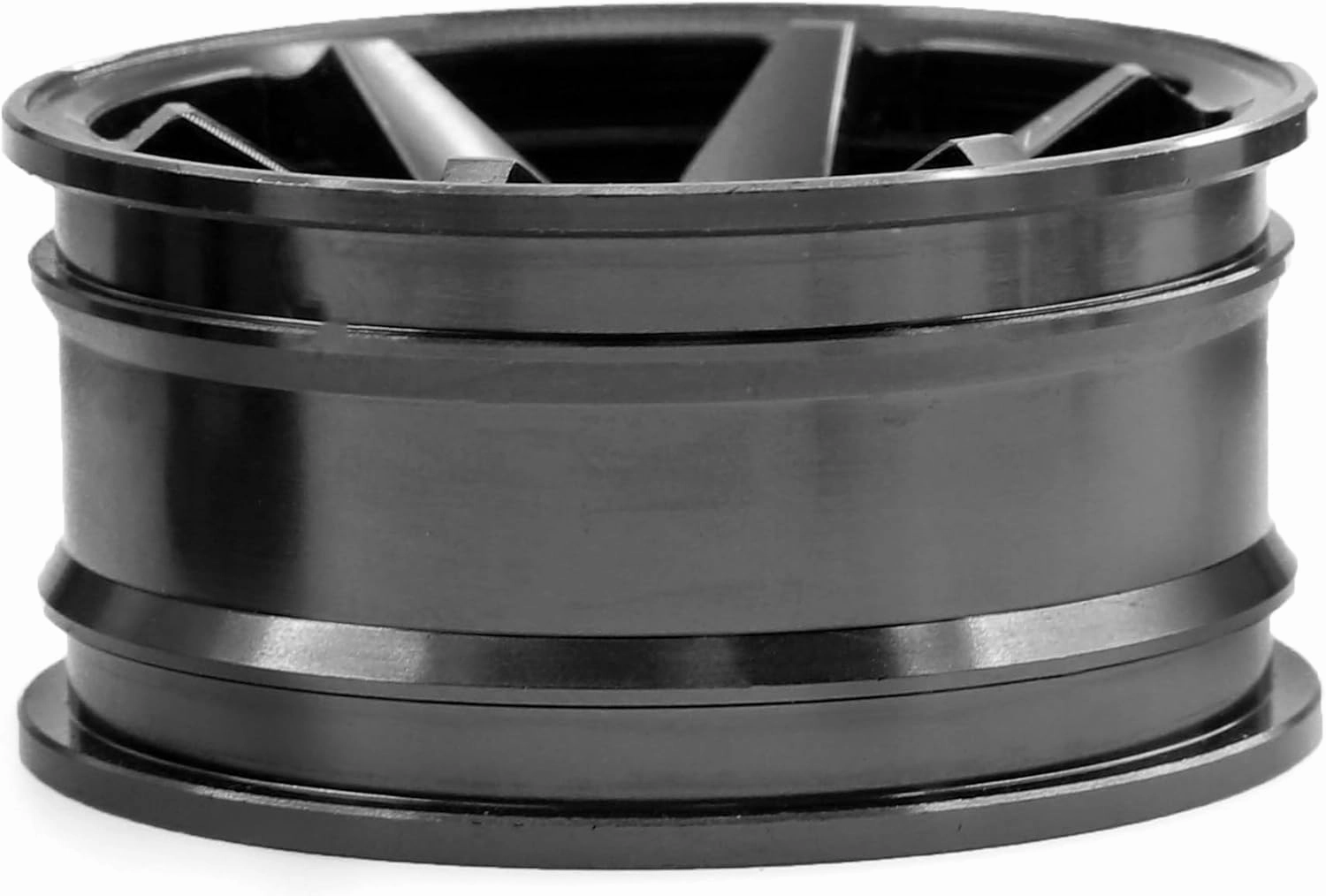 REDSPIDER • 1/10 RC Drift Wheels Rims 12mm Hex Alloy Aluminum for 1:10 Scale Rally Racing Car Tires Tamiya TT01 TT02 XV01 TA06 A959 PTG2 HPI KYOSHO HSP PTG2 Touring Street Tyres 4PCS (Black)