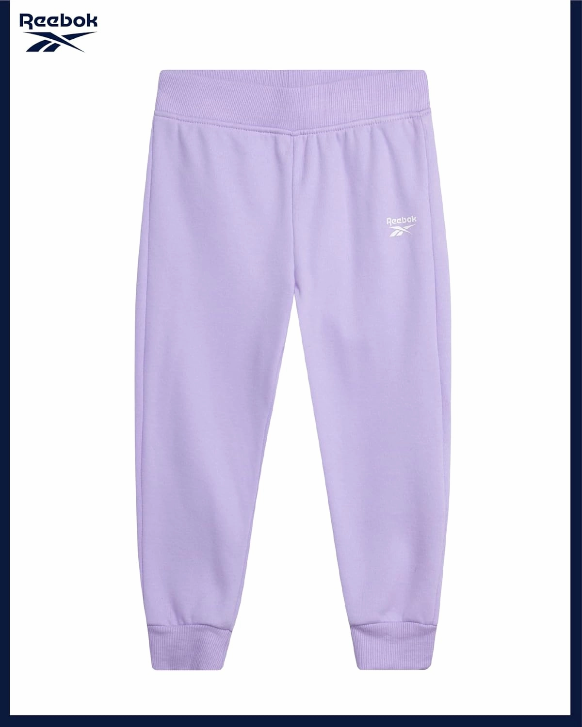 Reebok Baby Toddler Little Girls Activewear Sets - 3 Piece Active Fleece Shirt Hoodie Sweatshirt and Joggers Girls Pants Set