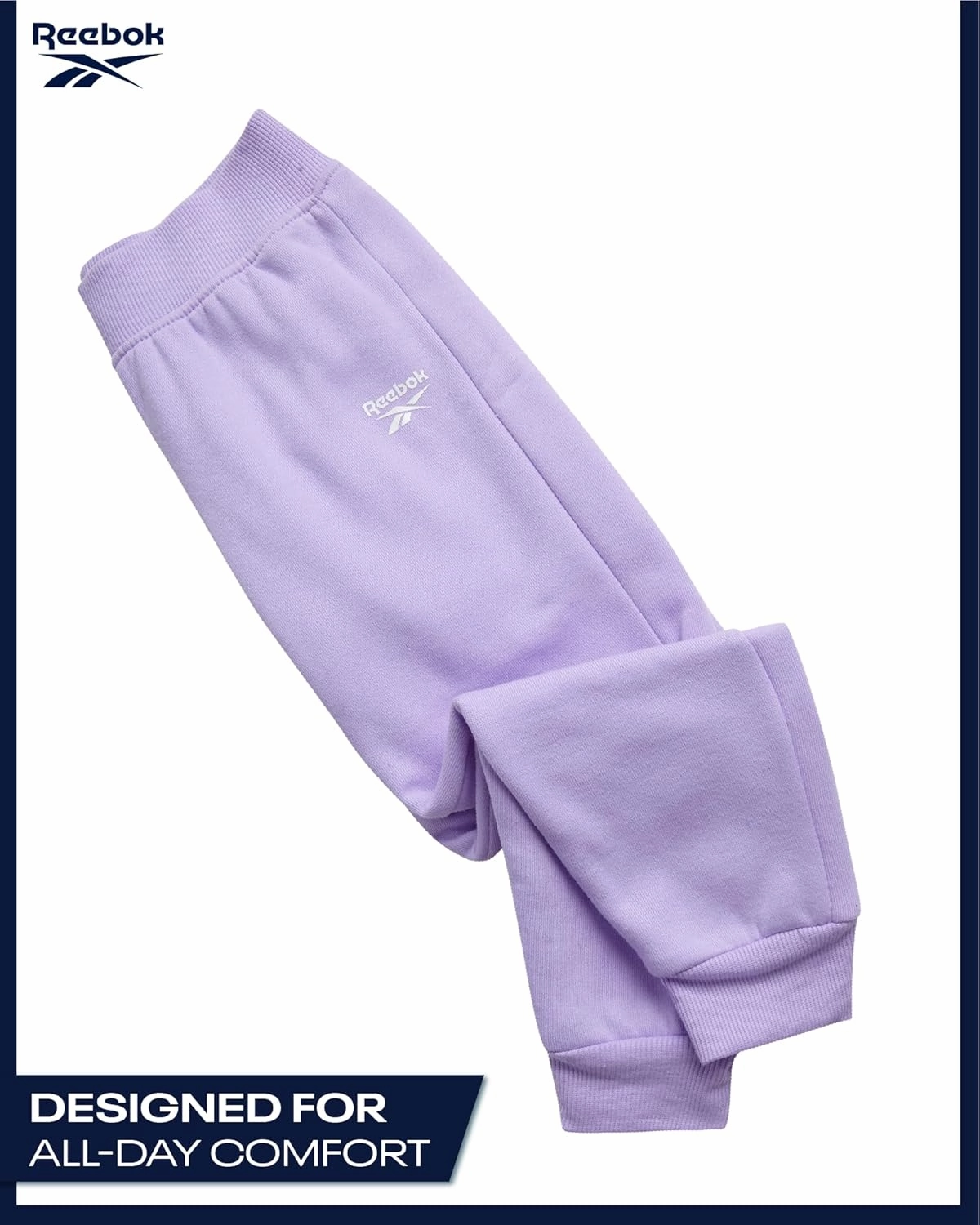 Reebok Baby Toddler Little Girls Activewear Sets - 3 Piece Active Fleece Shirt Hoodie Sweatshirt and Joggers Girls Pants Set