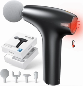 RENPHO Mini Massage Gun with Heat, FSA HSA Eligible Portable Percussion Handheld Muscle Massager, Compact Size for On-The-Go, Gifts for Men and Women