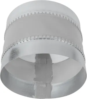 Repa Market 8" Inch Round Flexible Noise Control Duct Connector - Galvanized Steel Metal Pipe Extension, Vent Coupling - Dryer Vent Connector - Coupler for HVAC Ducting, Ventilation System, Fittings