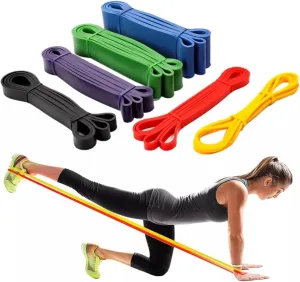 Resistance Bands for Exercise, 5 Sets of Workout Loop Bands, Crossfit Fitness Training