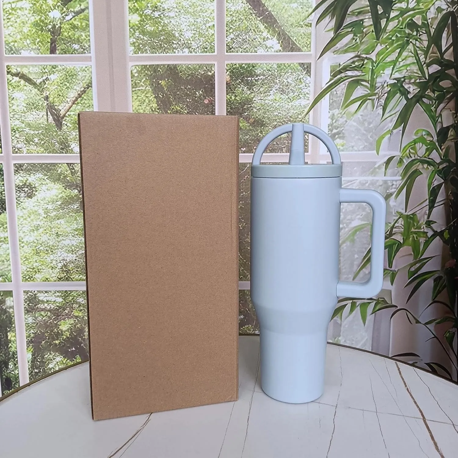 Reusable Water Bottle 40oz – Leakproof, BPA-Free Frosted Sports Water Bottle for Outdoor Activities, Gym, Camping & Travel – Durable & Lightweight (Frosted, 1200ml)