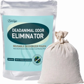 Reusable Deodorant Pouch for Dead Rodent in Wall Smell -Safe Indoor & Outdoor Use, Fresh & Effective,Cover 375 Sq Ft, 1 Bag