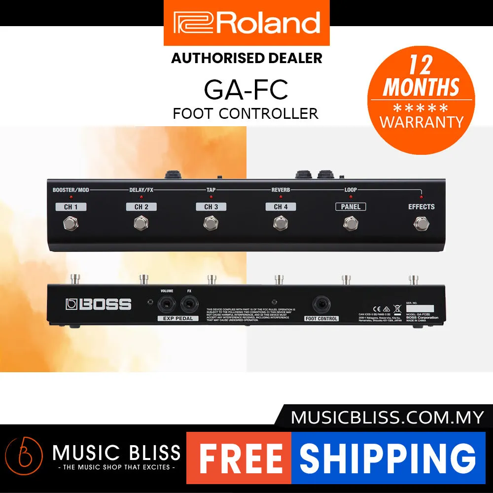 Roland GA-FC Foot Controller – Multi-Channel Switch for Katana, Blues Cube & GA Series Amps
