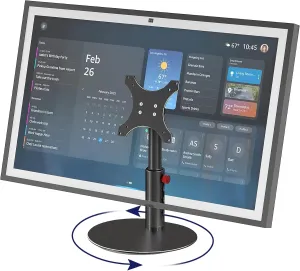 Rotatable Stand for Show 21 and 15 (1st, 2nd) Gen, Adjustable Desktop Holder, Show 15 Table Bracket with Height Degree, Tiltable Angle, Sturdy and Durable, Easy Installation (Black)