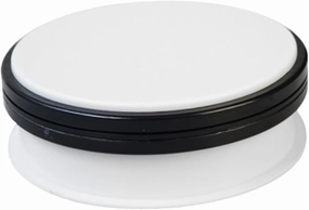 Rotating Jewelry Display Stand 15cm Turntable Display Stand for Watch Digital Product Abs Material 5kg Capacity Us Plug