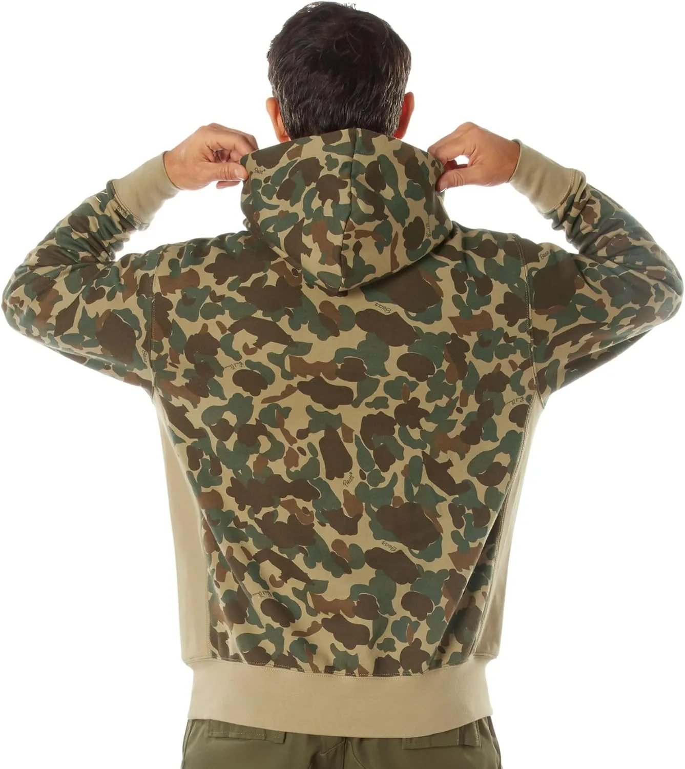 Rothco X Bear Archery Fred Bear Camo Every Day Hoodie – Camouflage Pullover Hooded Sweatshirt