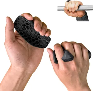 Rubber Gym Grips Weight Lifting Grips for Men & Women, Anti Slip Workout Grip for Hand Protection, Weightlifting Grips for Workout, Dumbbell Gripper, Deadlift Grip Pad (1 Pair)